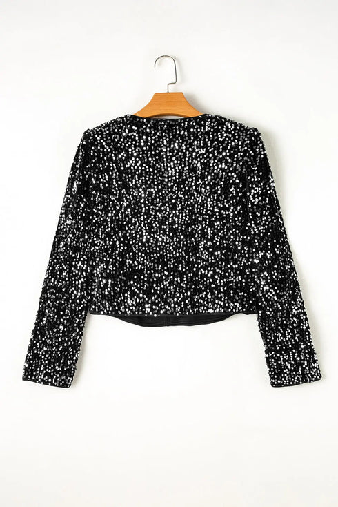 'Nora' Sequin Bomber Jacket - Celes Fashion